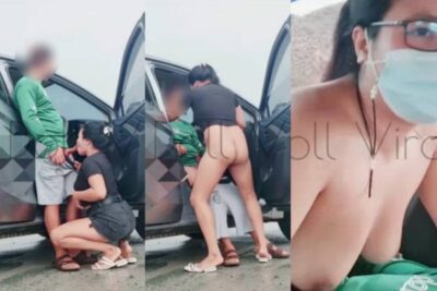 คลิปหลุดทางบ้าน เงี่ยนจัดจอดรถยืนเย็ดกันกลางสายฝน แล้วขึ้นไปเย็ดกันต่อบนรถ ขย่มควยแรงๆ ซอยหีเย็ดกันจนแตกใน