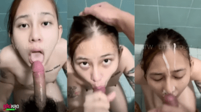 หลุดสาวสักลาย อมควยให้แฟน แต่แฟนส่งให้เพื่อนดู อมอย่างเด็ด มิดด้ามคอลึกมาก แฟนทนไม่ไหวขอแตกใส่หน้า น้ำเลอะหน้ากระจาย